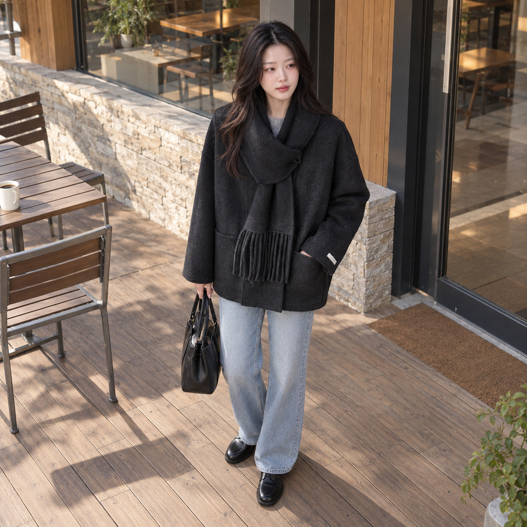 데님 캐주얼룩